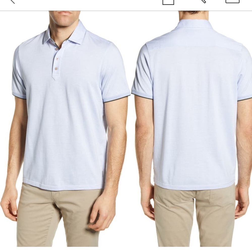 Ted Baker London Soya Herringbone Slim Fit Polo